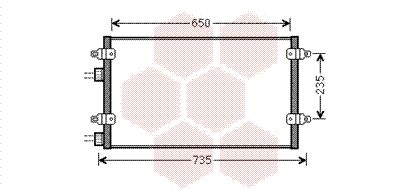 VAN WEZEL Конденсатор, кондиционер 73005094